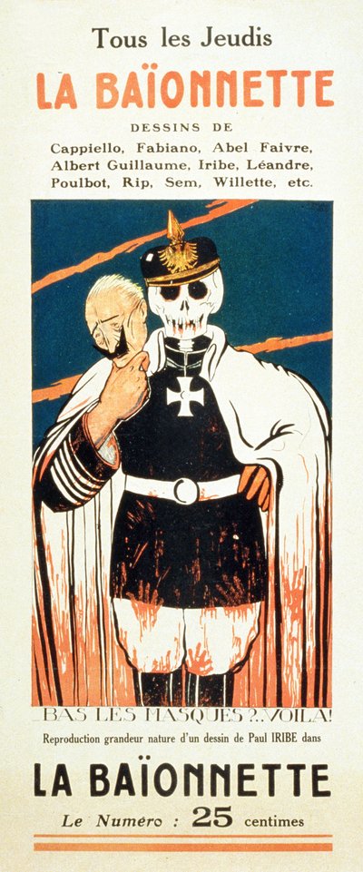 Advertisement for La Baïonnette by Paul Iribe